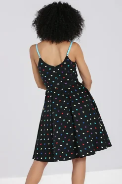 Hell Bunny True Love Mid Dress Black