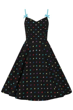 Hell Bunny True Love Mid Dress Black
