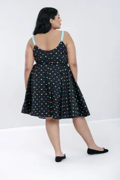 Hell Bunny True Love Mid Dress Black