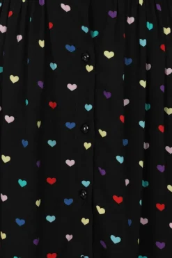 Hell Bunny True Love Skirt Black Sale