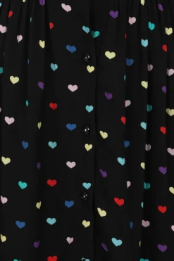 Hell Bunny True Love Skirt Black Sale