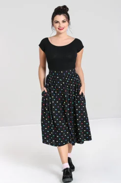 Hell Bunny True Love Skirt Black Sale