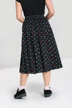 Hell Bunny True Love Skirt Black Sale