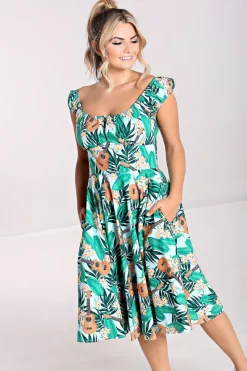 Hell Bunny Ukulele Dress Blue Sale