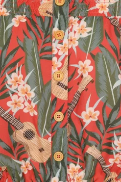 Hell Bunny Ukulele Top Orange Outlet