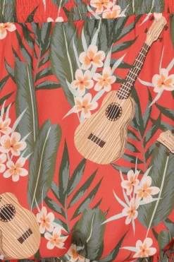 Hell Bunny Ukulele Top Orange Outlet