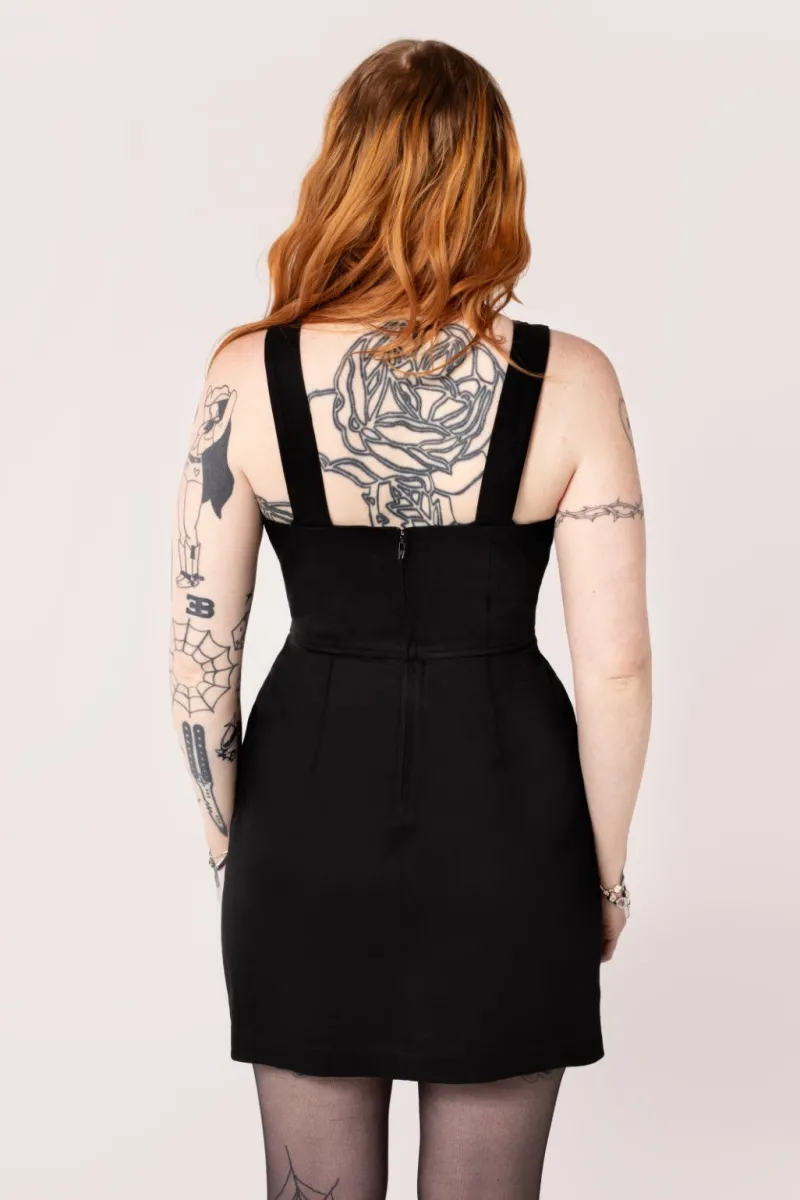 Hell Bunny Venom Mini Dress Black Discount