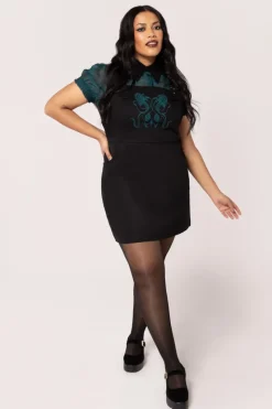 Hell Bunny Venom Mini Dress Black Discount