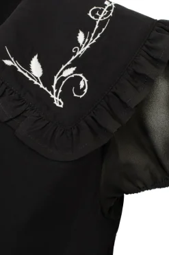 Hell Bunny Vina Blouse Black Hot