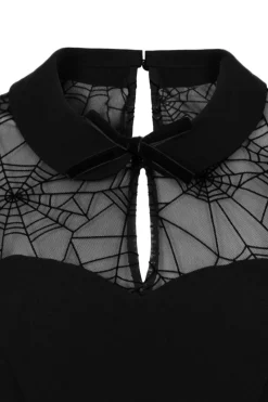 Hell Bunny Viola Dress Black New