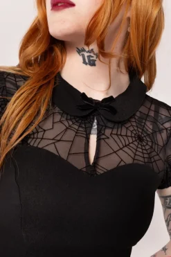 Hell Bunny Viola Dress Black New