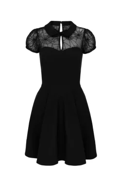 Hell Bunny Viola Dress Black New