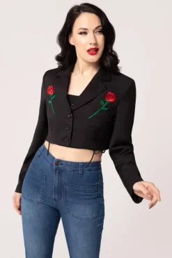 Hell Bunny Viva Maria Blazer Black