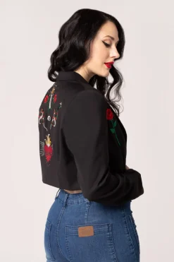 Hell Bunny Viva Maria Blazer Black