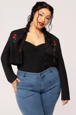 Hell Bunny Viva Maria Blazer Black