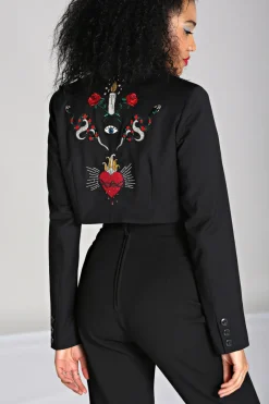 Hell Bunny Viva Maria Blazer Black