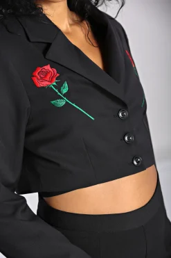 Hell Bunny Viva Maria Blazer Black
