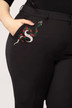 Hell Bunny Viva Maria Trousers Black Discount