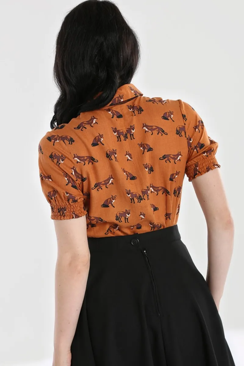 Hell Bunny Vixey Blouse New