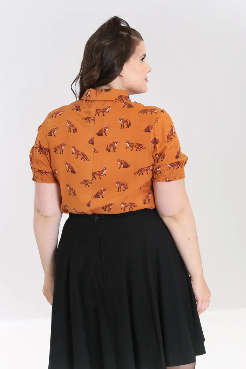 Hell Bunny Vixey Blouse New