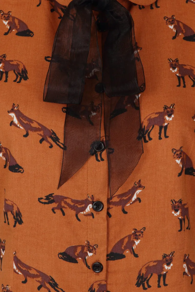 Hell Bunny Vixey Blouse New