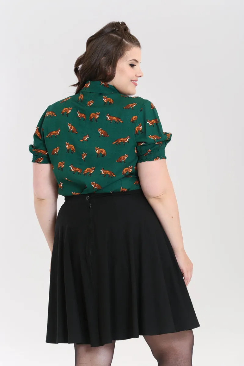 Hell Bunny Vixey Blouse New