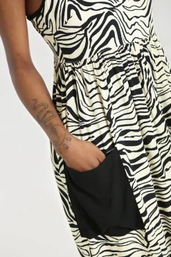 Hell Bunny Zebra Maxi Dress Ivory Best