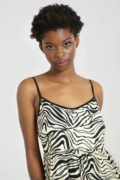 Hell Bunny Zebra Maxi Dress Ivory Best