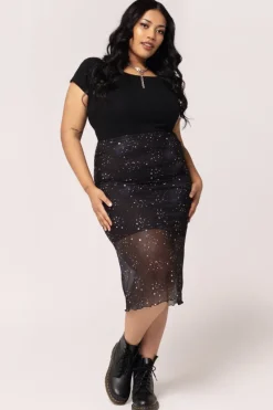 Hell Bunny Zodiac Mesh Skirt Black Online