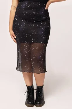 Hell Bunny Zodiac Mesh Skirt Black Online