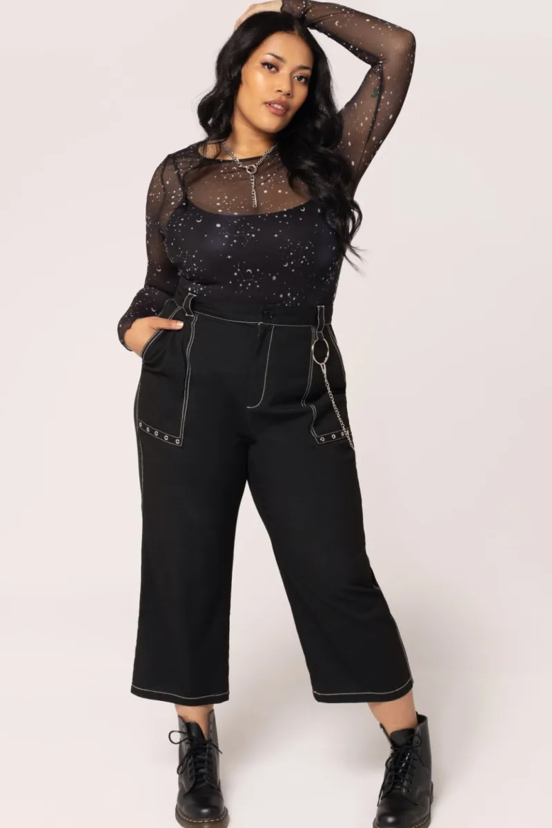 Hell Bunny Zodiac Mesh Top Black Online