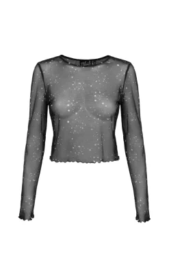Hell Bunny Zodiac Mesh Top Black Online