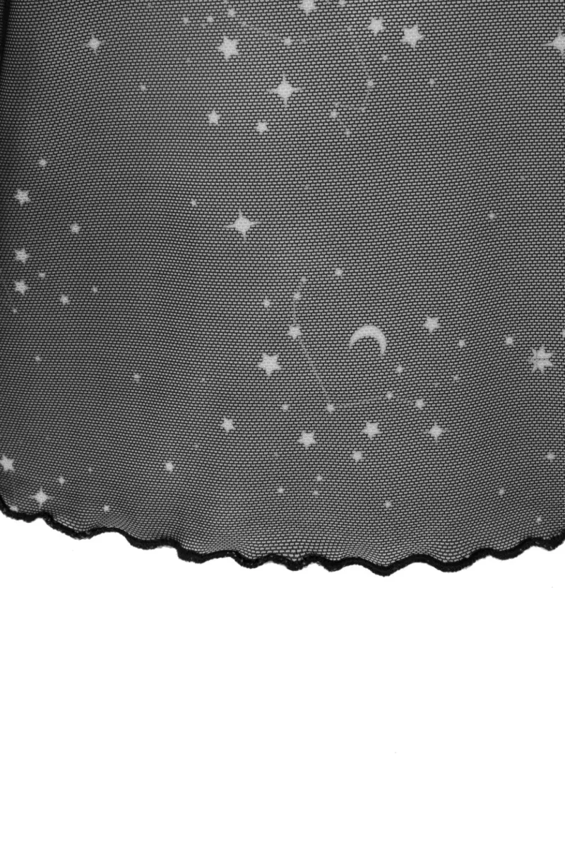 Hell Bunny Zodiac Mesh Top Black Online