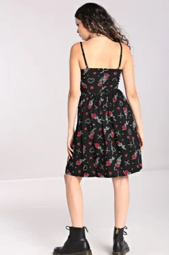 Hell Bunny Zoey Knee Dress Black Discount