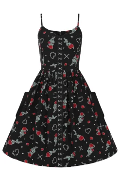 Hell Bunny Zoey Knee Dress Black Discount