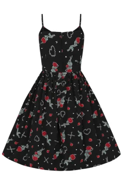 Hell Bunny Zoey Knee Dress Black Discount