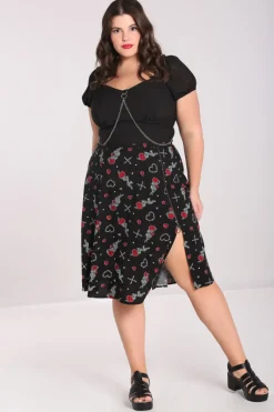 Hell Bunny Zoey Skirt Black Sale