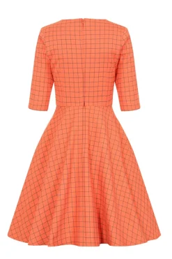 Hell Bunny Zora Mid Dress Orange Best